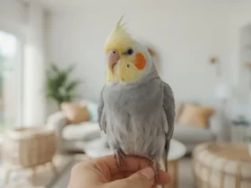 como criar calopsita solta em casa